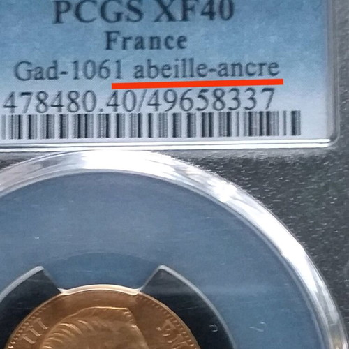Gold Coin 20 Francs 1855 BB Napoleon III used