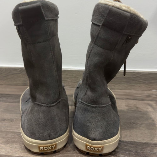 Roxy gray suede boots with fur size 40 used, winter