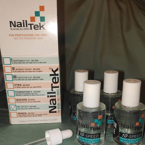 Nail Tek 10 Speed Polish Drying Drops new, pack of 4