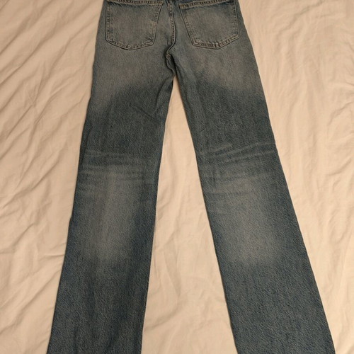 ZARA jeans new, straight, mid rise, blue, size XXS