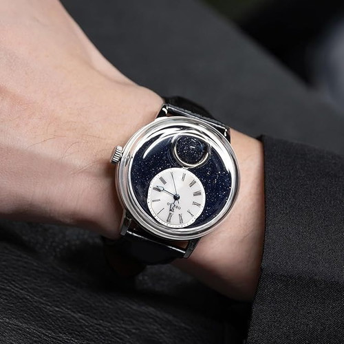 Oblvlo Retro Automatic Watch with Miyota Movement Starry Sky