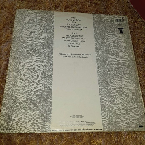Johnny Logan Hold Me Now LP used, pop