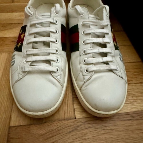 Gucci Ace Gucciband sneakers used, size EU 42, white