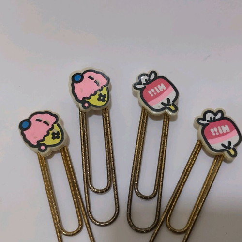 Vintage paper clips pack of 4, new, 1980s