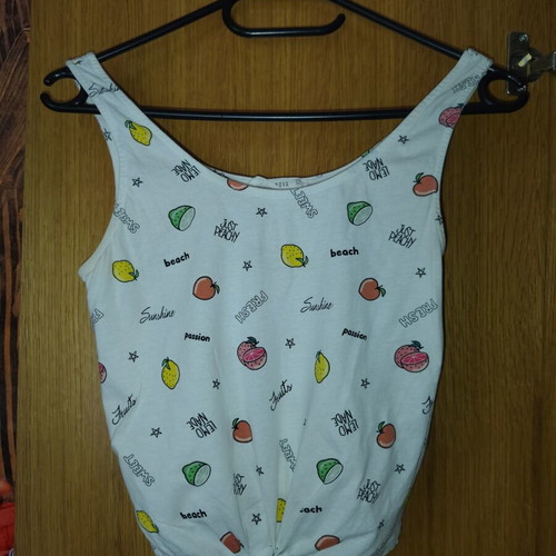 Terranova blouse with fruit prints