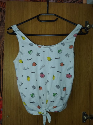 Terranova blouse with fruit prints