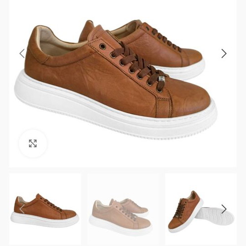 Pitbull sneakers tan leather size 43 like new