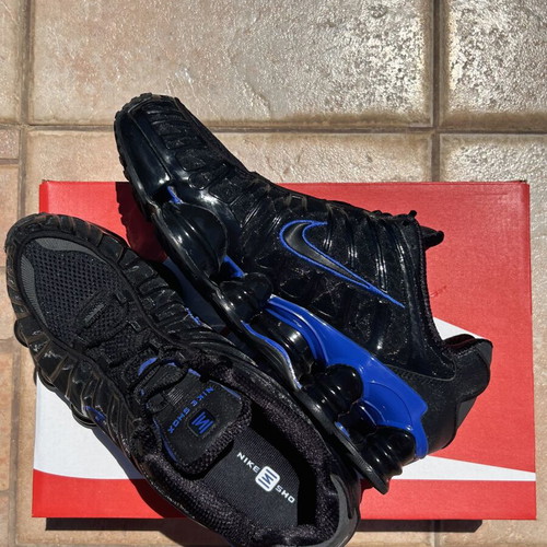 Nike TL Shox sneakers like new, size 43, black and blue