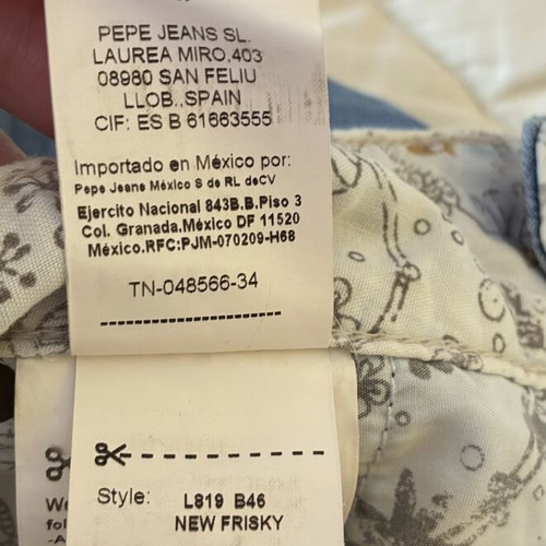 Pepe Jeans New Frisky Y2K denim shorts size S blue vintage like new