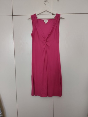 Ann Taylor midi dress small medium like new, pink