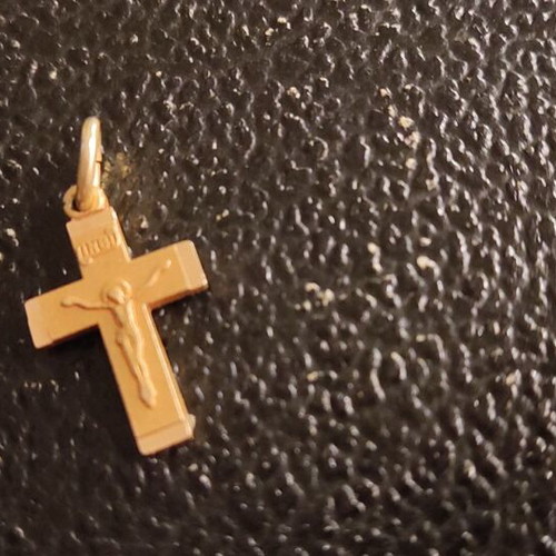 Cross with Crucifix Gold K.14 new
