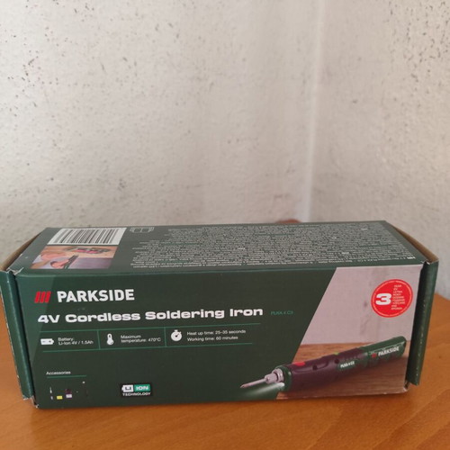 Parkside 4V Cordless Soldering Iron new