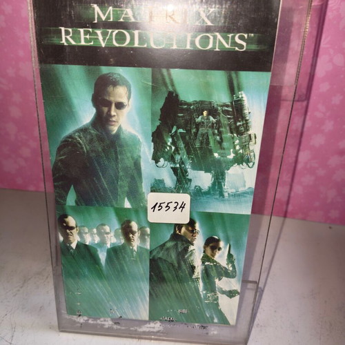 Matrix Revolutions VHS tape used, with cover and plastic case