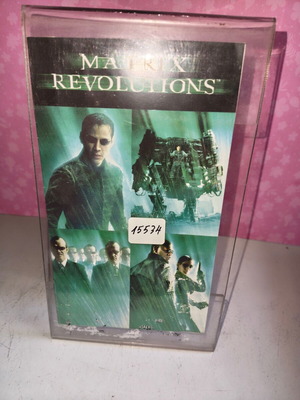 Matrix Revolutions VHS tape used, with cover and plastic case