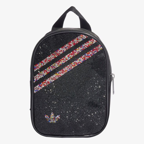 Adidas Mini Backpack Limited Edition with strass like new, black silver