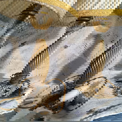 Две бронзови нощни лампи употребявани