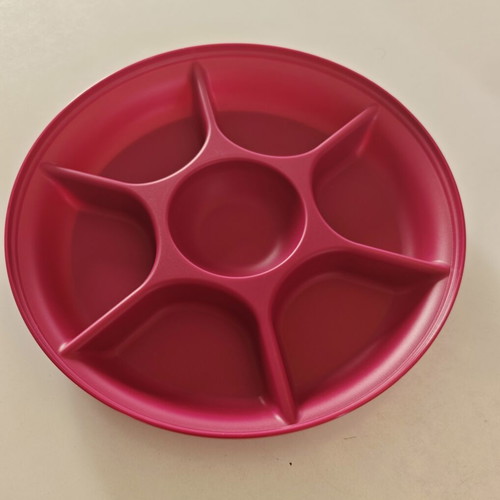 Tupperware Serving Platter with Six Compartments and Central Section