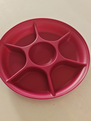 Tupperware Serving Platter with Six Compartments and Central Section