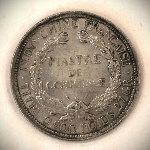 1 Piastre French Indochina 1925 Silver Plated Replica Coin New
