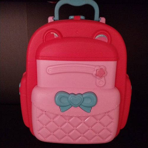 Beauty set 2 in 1 backpack to table, used with accessories