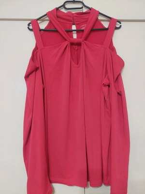 Lane Bryant XXL blouse red like new, plus size