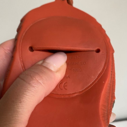 Vintage Star Wars Jar Jar Binks coin purse used, 1999 Applause