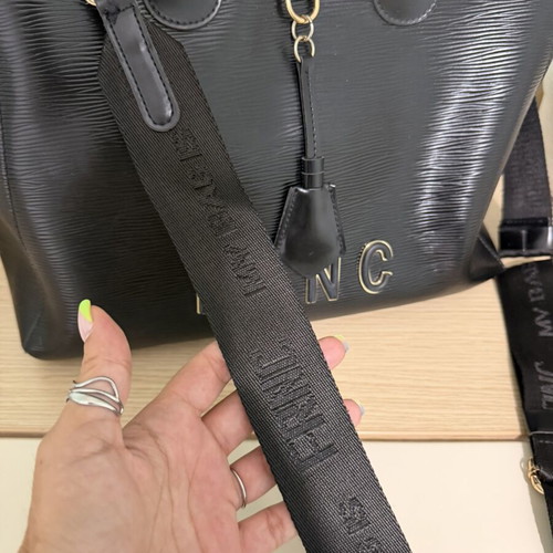 FRNC black shopper bag, shoulder style