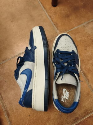 Nike Air Jordan 1 Elevate Low sneakers like new, white and blue