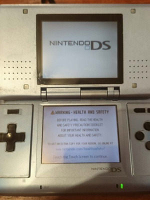 Nintendo DS console with charger and stylus