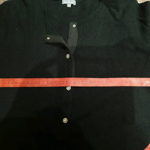 Naf Naf black lambswool cardigan like new, size XL