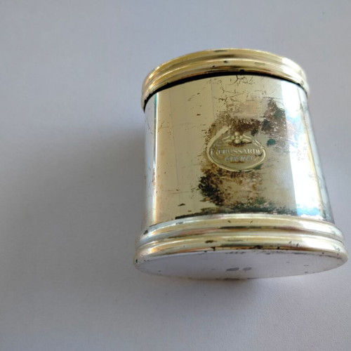 Trussardi metal powder case used