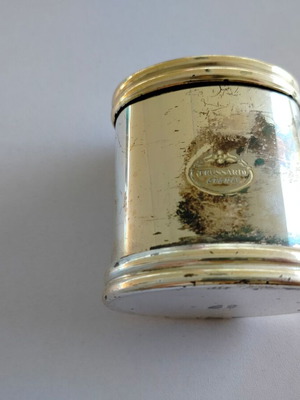 Trussardi metal powder case used