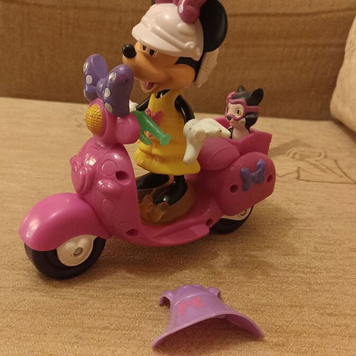 Minnie Mouse with Vespa Scooter used children's toy