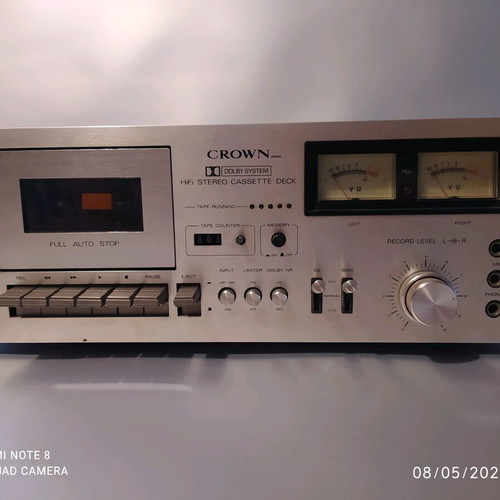 Crown CTD 2200 cassette deck used, 4-channel, 2-head, 1977