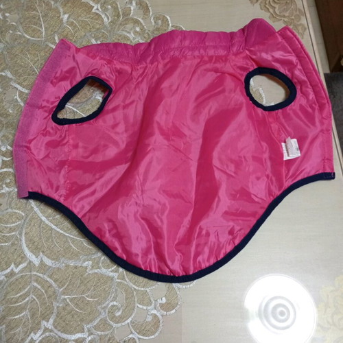 Dog waterproof jacket fuchsia like new