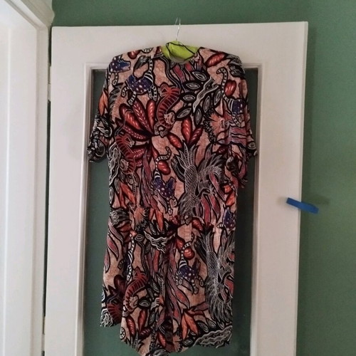 H&M boho jumpsuit 100% viscose like new, multicolor, size 44
