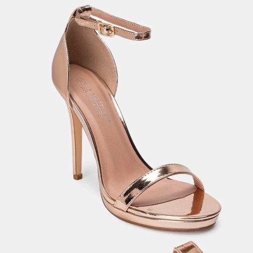 Bozikis rose gold heels like new, size 38
