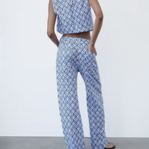 Zara summer set, white and blue