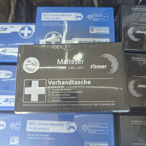 Car First Aid Kit new with hard plastic case and comprehensive contents