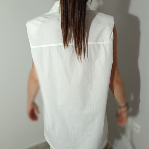 Rut & Circle Lovisa White Cotton Padded Shirt M New
