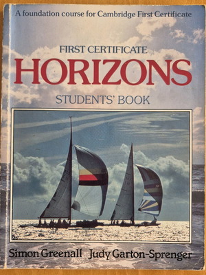 First Certificate Horizons English language learning book used