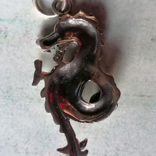 Silver 925 dragon pendant new