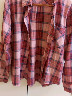 Γυναικείο πουκάμισο H&M μεταχειρισμένο, κόκκινο και ροζ, μέγεθος S