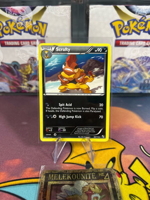 Pokemon card Scrafty σπάνια, σετ Black&white, σαν καινούργιο