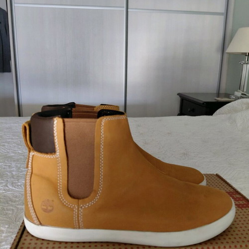 Leather Chelsea boots Timberland orange like new
