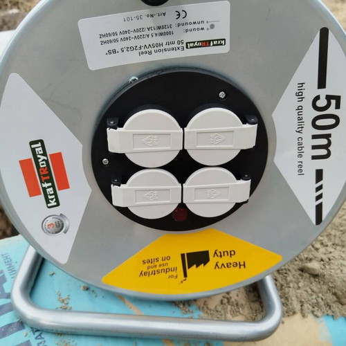 Electric cable reel 50 meters new