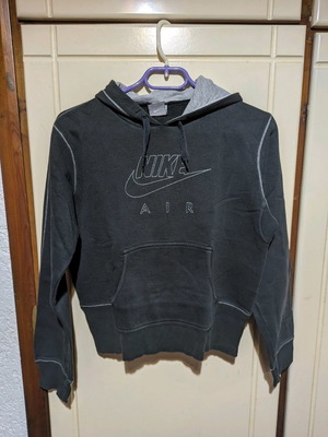 Φούτερ Nike Air μεταχειρισμένο, μέγεθος Large, μαύρο με κουκούλα