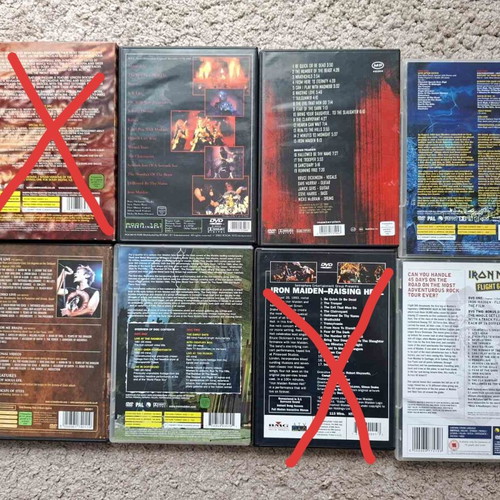 Iron Maiden and Bruce Dickinson DVD collection like new, metal