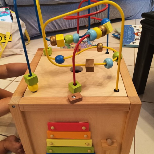 Educational toy 5 in 1 made of durable wood, like new