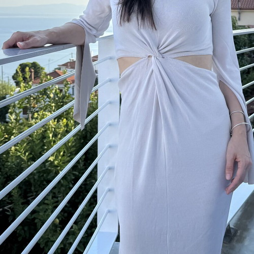 Zara summer dress used, size S, sand color